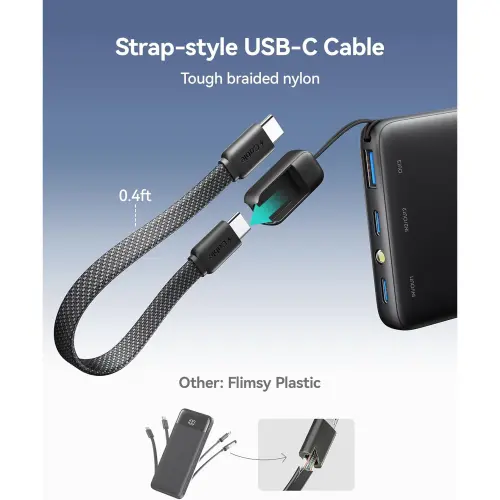 Power Bank INIU 10000mAh 45W USB-C con Cable Desmontable para iPhone, Samsung, iPad y Viajes's photo #5